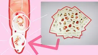 How To Apply Christmas Nail Stickers!  Ebay Christmas Water Decal Review! ~Vanna Rose