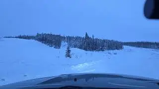 Pipeline Crossing, Winter Road to Norman Wells Northwest Territories 