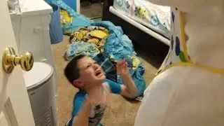 Easter Bunny April Fools Scare Prank - Catching the Easter Bunny and Scaring my kid