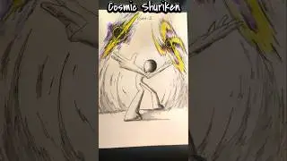✨ How to draw stickman with (Cosmic Shuriken ) ✨ #drawing #stickman #tutorial #fyp #howtodraw