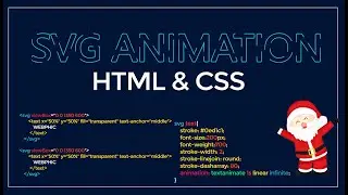 How to make SVG Stroke Animation Text | BY HTML & CSS