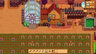 Relaxing Stardew - quiet chill Fall Yr1 on Farming Farm Part 10 - More Skull Caverns