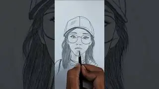 beautiful girl drawing with pencil | girl drawing easy | Adnan drawing academy #girldrawing #art