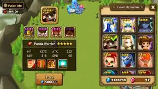 Summoners War - Fire Panda Warrior Fusion