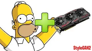 StyleGAN2 + Homer Simpsons (Thx @Free American Empire)