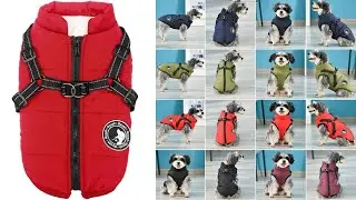 Gyuzh Dog Coat with Harness Winter || Best Winter Dog Jackets