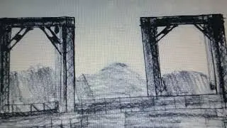 Cotton Belt Railroad Vertical Lift Bridge (towers removed) St Francis, Arkansas 