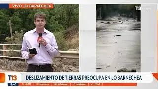 Deslizamiento de tierra preocupa en Lo Barnechea