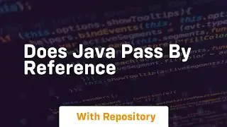 does java pass by reference