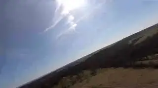 1 minute drone flight over ancient place of Unetice