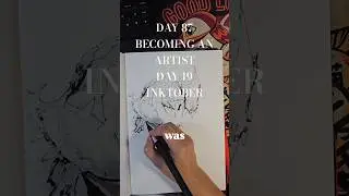 DAY 87 BECOMING AN ARTIST AND DAY 19 INKTOBER #drawing #artist #inktober #inktober2025 #art #sketch
