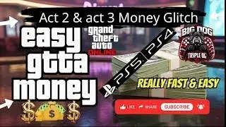 Road To 5K / ( NEW WORKAROUND) Super Fast & Easy / Act2 , Act3 Money Glitch / #ps5 #gtaglitch