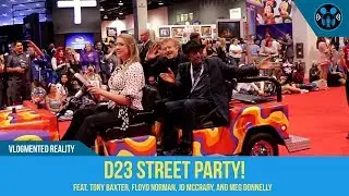 D23 Street Party (Disney Legends Tony Baxter and Floyd Norman, JD McCrary, and Meg Donnelly)