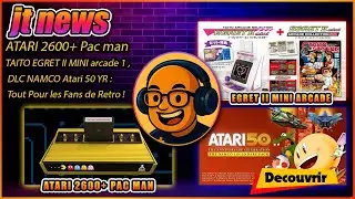 ATARI 2600+ pac man, EGRET II MINI arcade vol 1, DLC NAMCO Atari 50 YR : Tout Pour les Fans de Retro