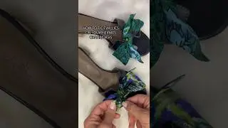 How to tie twilly on your Hermes Oran/ Oasis 👡 #hermestwilly #hermesscarf #shorts #shortsfeed