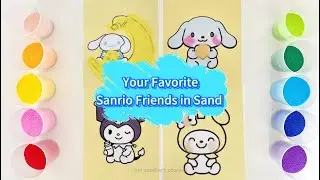 Cinnamoroll, Kuromi & My Melody &ndash; Magical Sand Art Trio! ✨