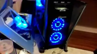 LEPA Chopper Blue LED Fan in Antec 900 PC Case