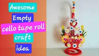 Awesome empty cello tape roll craft idea /Waste material craft ideas /Out of waste/#diy #waste