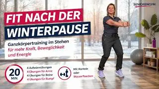 4 Serien, 19 Min., alle Muskelgruppen – Fit nach der Winterpause | Hanteltraining für Senioren