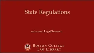 State Regulations