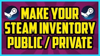 HOW TO MAKE YOUR STEAM INVENTORY PUBLIC OR PRIVATE 2017 - Steam Inventory Privacy Settings Tutorial