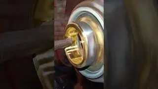 Brass boring _ mechanical engineering!#lathe #mechanic #machanical #engineering #automobile