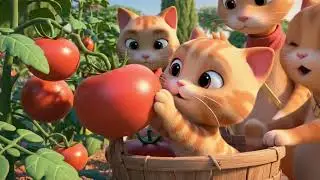 Kitten’s First Day in the Garden | Cute Cat Family Moments with Mama & Papa Cat
