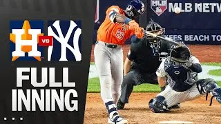 FULL INNING: Astros score 3 runs in extra innings vs. the Yankees!
