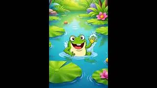 Frog Missed the Lily Pad 😂🐸💦