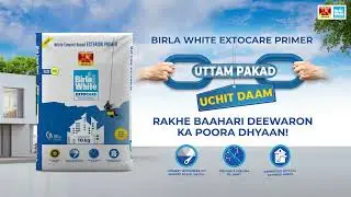 Presenting Birla White Extocare Primer - 7x more adhesion for your Exterior Walls