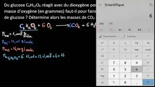Application : Calcul de masses de réactifs et de produits