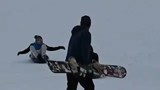 Sledding Deadman's Hill Jan 16, 2026 Westland, Hines Drive - back Hill closed, side open