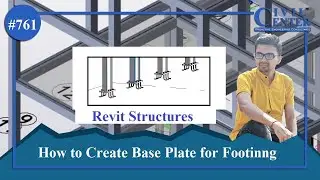 Revit Structures || How to Insert a Base Plate to Columns || Steel Connections || Bolted Connection