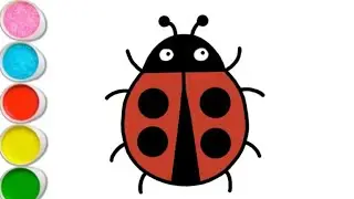 Ladybug 🐞 drawing painting and colouring for kids and Toddler||