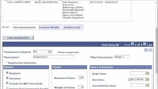 ASAS Lecturer Self Service   Assessment Structure 2 asgns 1 test and exam