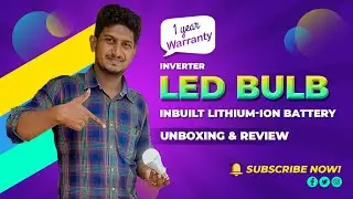 9 W Inverter LED Bulb Unboxing & Review | Tamil | Jenson