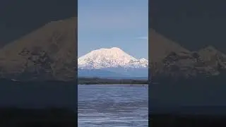 Denali Mountain Range, Foraker, Hunter and Denali #denali #alaska #alaskalife #river