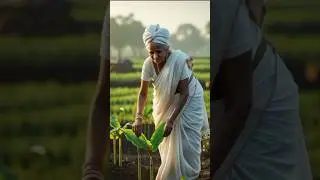An Elderly Grandma Plants Banana Trees with Love and Care  Village Farming Life #ai #grandma