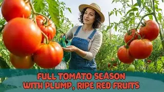A Full Tomato Season: From Planting Day to Harvesting Ripe Red Tomatoes