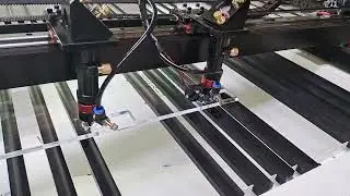 1610 laser cutting engraving machine double head cutting acrylic