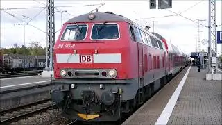 Bahnlegende stirbt vor dem RE! | Abschied der Br218 vor den Doppelstockzügen im Allgäu | Dieselpower