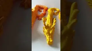 [Stunning 3D Printed Chinese Dragon] Eco-Friendly Creative Art Toy - Experience Oriental Charm!
