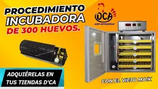 INCUBADORA DE 300 HUEVOS DE CAPACIDAD 5 BANDEJAS AUTOMATICA