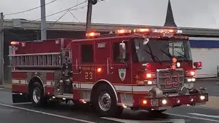 Minquas Fire Company Engine 23 Responding Code 3 to a PI 10-10