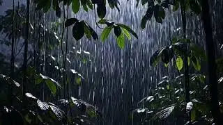 🔴 Live 🌿 Rain Forest Night Atmosphere For Deep Sleep Relaxation And Full Body Mental Recovery