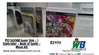 PS3 Super Slim 500GB MEGA Bundle available now @ Webuyconsolescpt