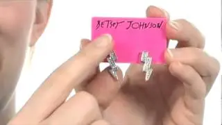 Betsey Johnson - Heaven's To Betsey Lightning Bolt Stud Earring SKU: #8055237