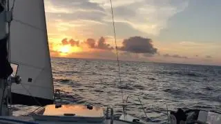 Crossing from the Exumas to Turks and Caicos aboard Counting Stars