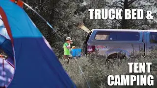Camping with Our New PUPPY (Rottweiler) | Truck Bed & Tent Camping