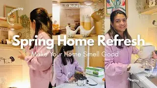 Spring Home Refresh Ideas🌸| Make Your House Smell Good for Spring| Homemaking & Oats Muffins Recipe